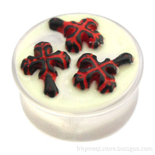 Cross Plugs, Made of UV, 2013 Hot Selling with Shinny and Bright